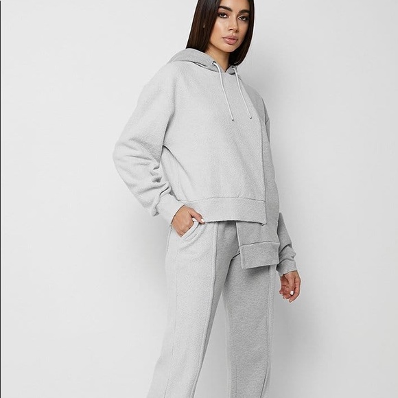 Asymmetric Grey Hoodie - Picture 3 of 7